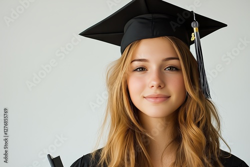 Celebration of Graduation With a Joyful Graduate in Cap and Gown