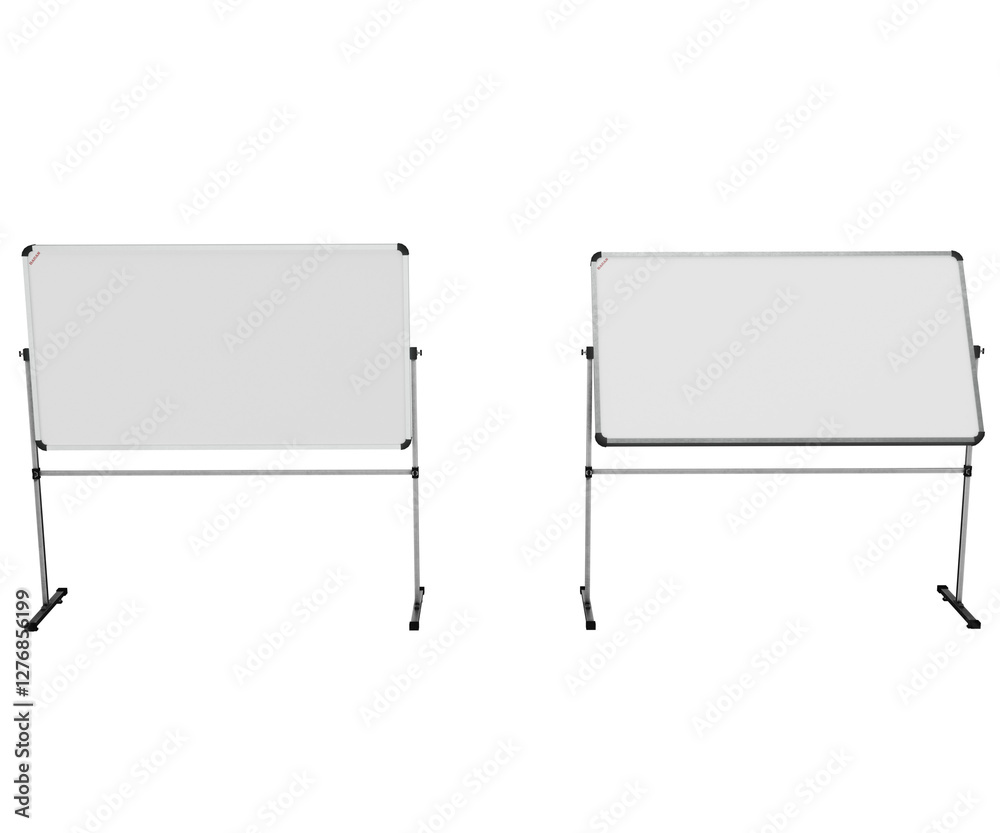 Obraz premium 3d rendering white board school