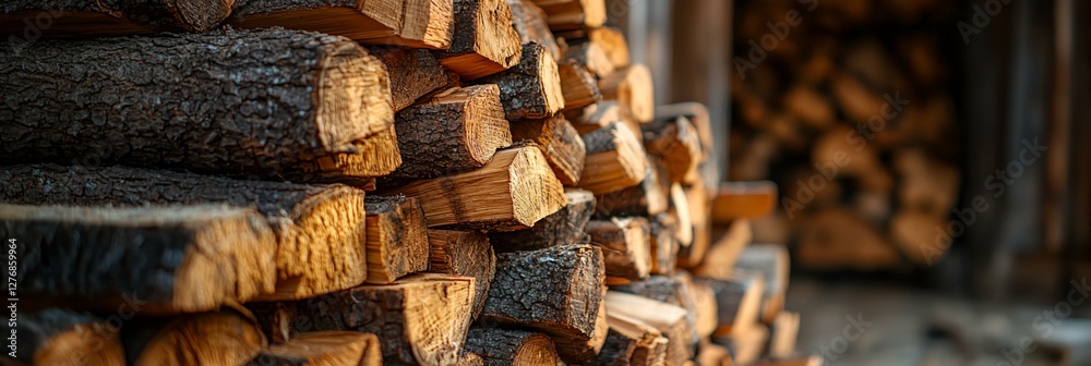 A pile of wood logs with some of them being cut A pile of wood logs with some of them being cut