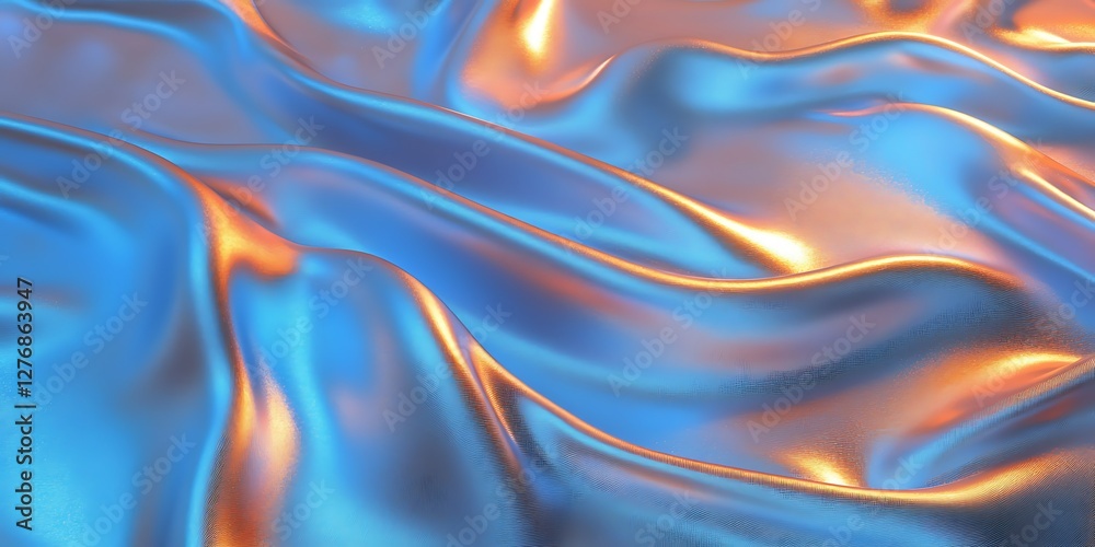 Obraz premium Abstract iridescent fabric texture