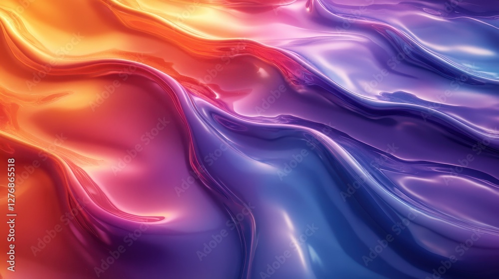 Vibrant liquid metal background with flowing abstract design Vibrant liquid metal background with flowing abstract design