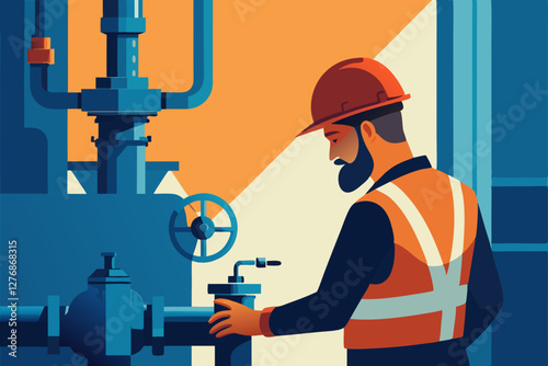 industrial worker in the factory