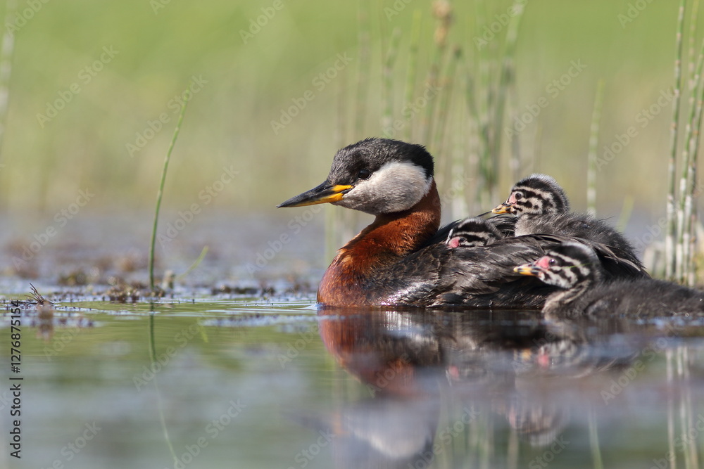 Perkoz rdzawoszyi (Podiceps grisegena), red-necked grebe