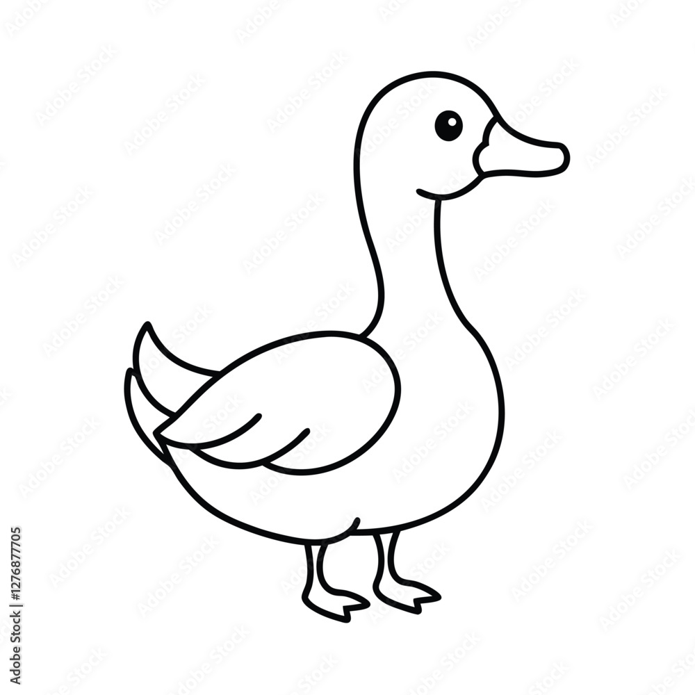 Obraz premium duck isolated on white