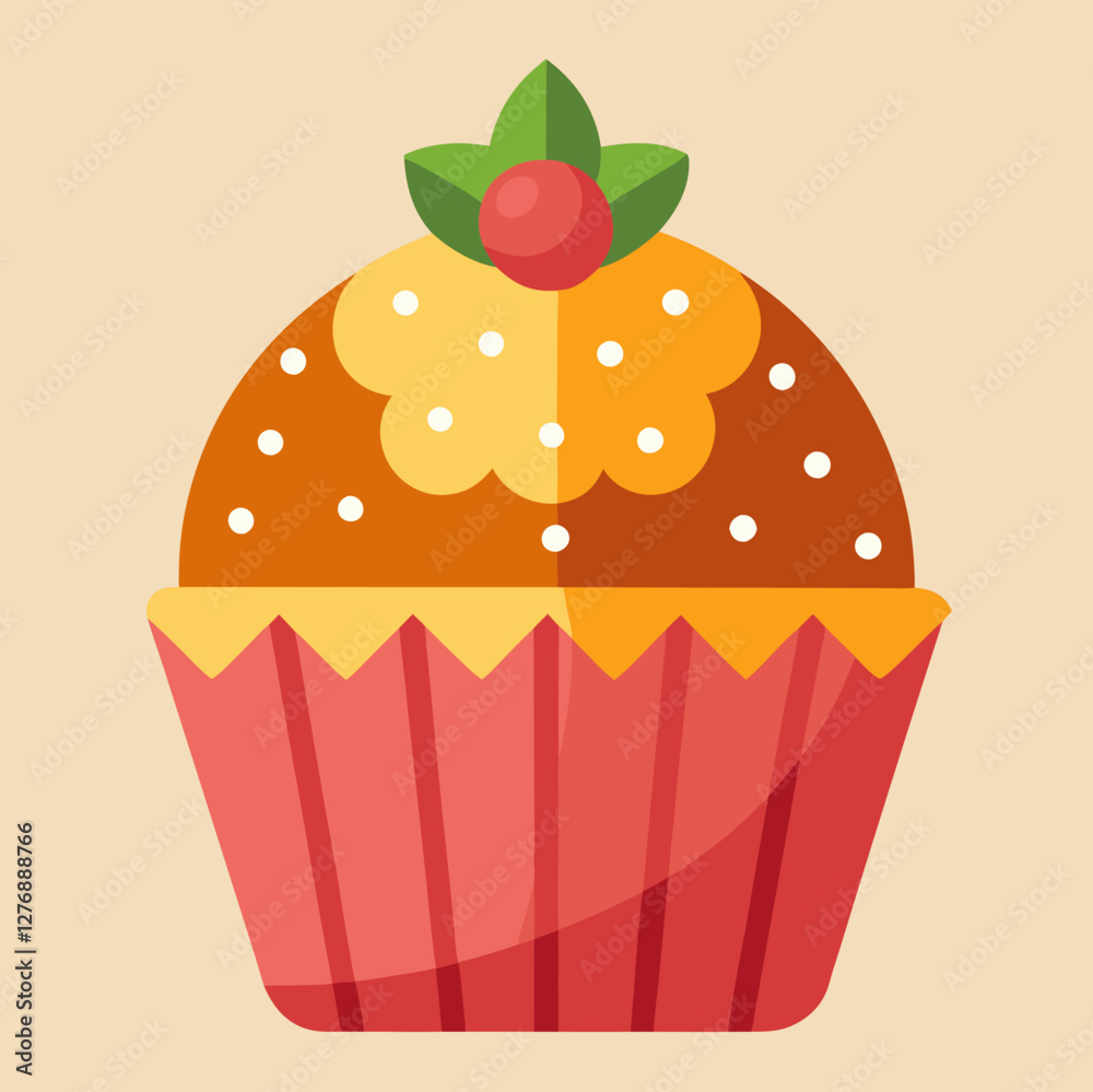 cupcake, cake, food, birthday, dessert, sweet, vector, cream, pink, illustration, chocolate, muffin, bakery, candy, celebration, cherry, design, delicious, card, love, cup, strawberry, cute, party, sn