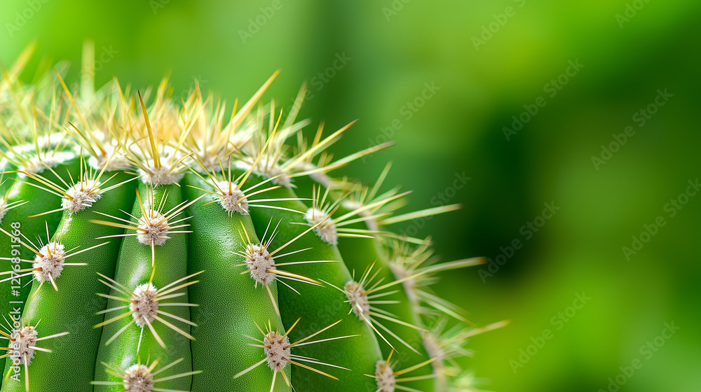 Barrel Cactus Close-Up Showcasing Endurance and Resilience Barrel Cactus Close-Up Showcasing Endurance and Resilience
