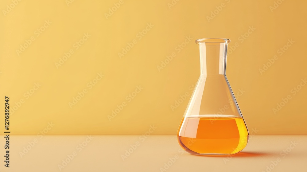 Flask and beaker with vibrant orange chemical solution in scientific research laboratory, chemistry experiment and biotechnology analysis in modern educational lab background
Flask and beaker with vibrant orange chemical solution in scientific research laboratory, chemistry experiment and biotechnology analysis in modern educational lab background