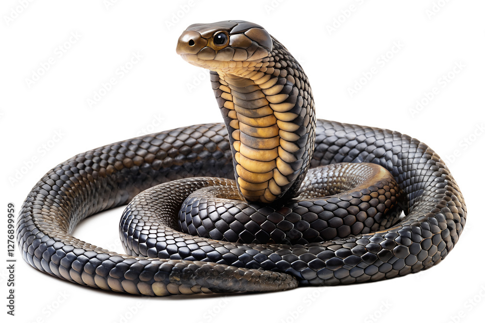 Fototapeta premium snake on white background