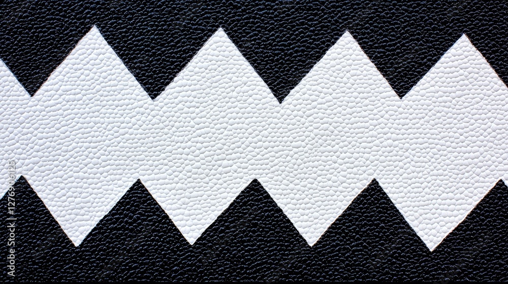 Fototapeta premium Symmetrical Monochrome Textured Pattern on Leather Surface - Abstract Geometric Design for Backgrounds, Graphic Art, and Texture Reference
