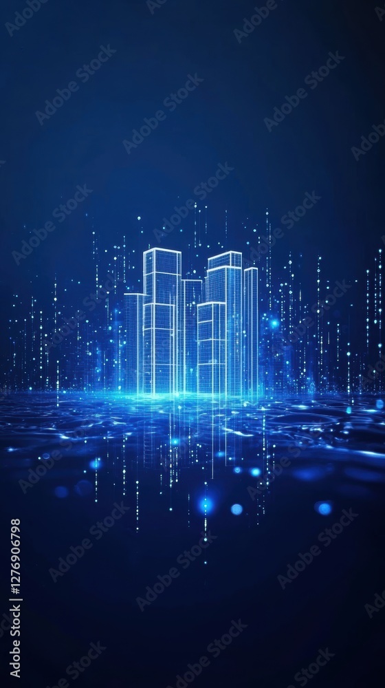 Fototapeta premium High tech background template design.