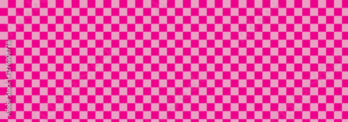 Pink chess pattern. Checkerboard seamless vector illustration. Abstract checkered checkerboard for game. Grid geometric rectangle shape. 