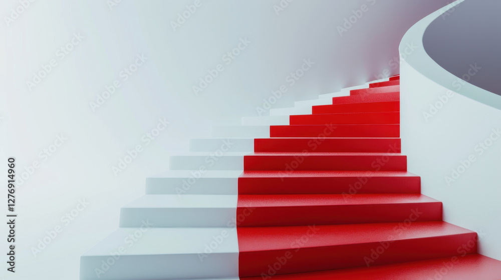 white staircase with red carpet white staircase with red carpet