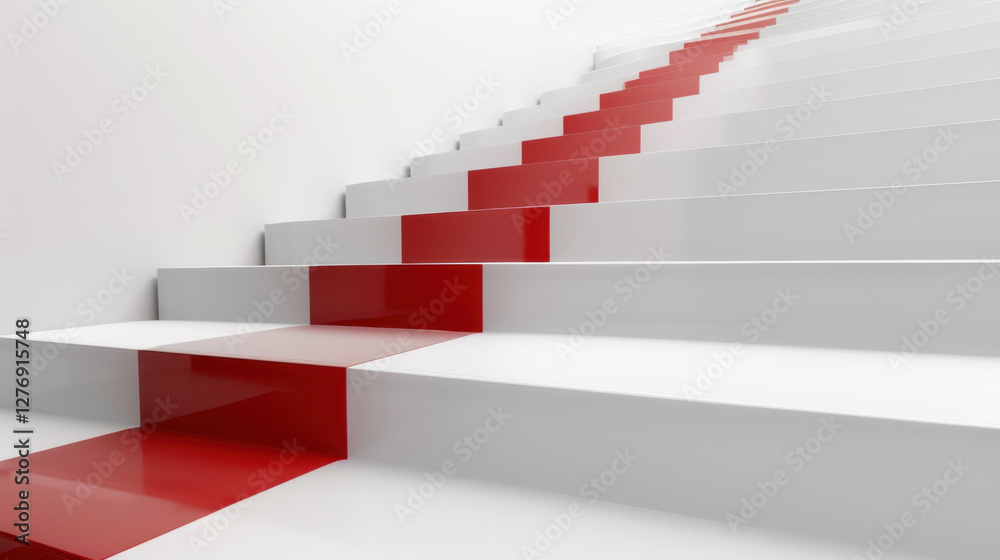 white staircase with red carpet white staircase with red carpet