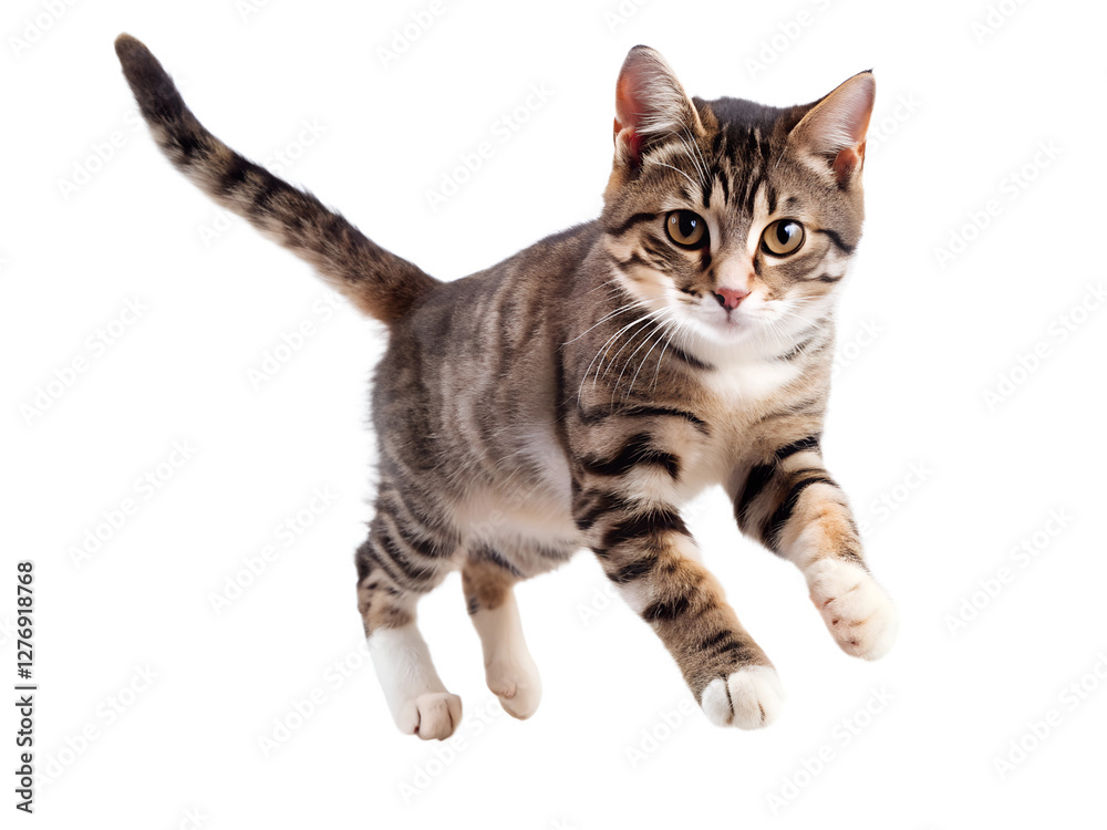 Obraz premium british cat isolated on white