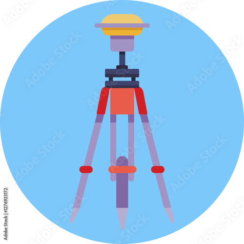 A tool used for measuring vertical distances and determining elevation differences in geodetic surveys.