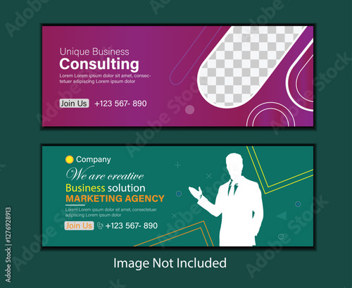 Digital Marketing Cover Poster Banner Template Design Vector Template, Agency Banner Template