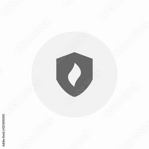 fuel gas secure icon sign vector