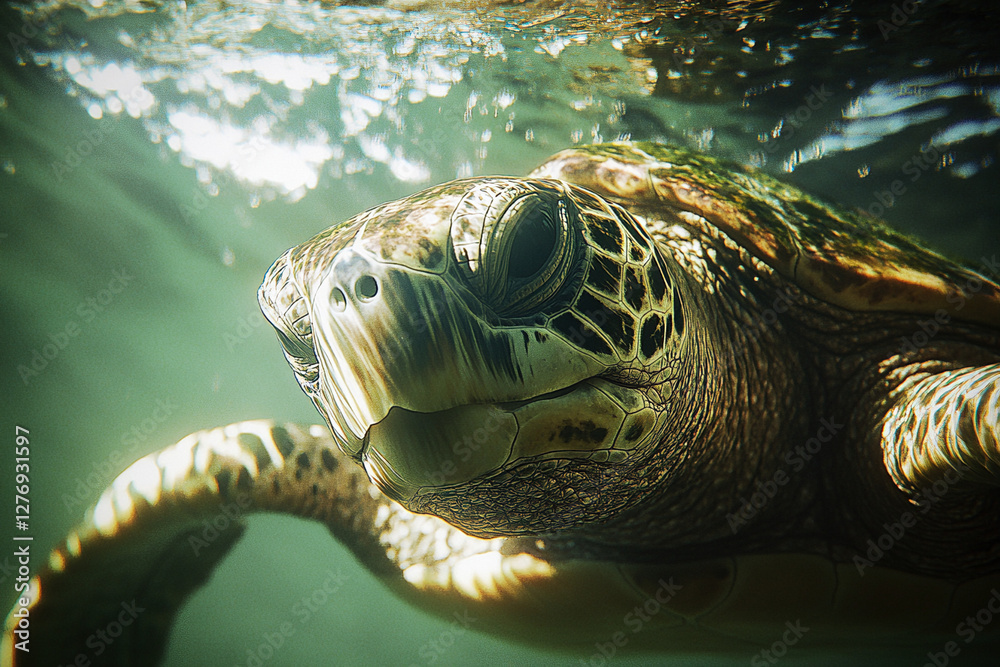 Fototapeta premium green sea turtle