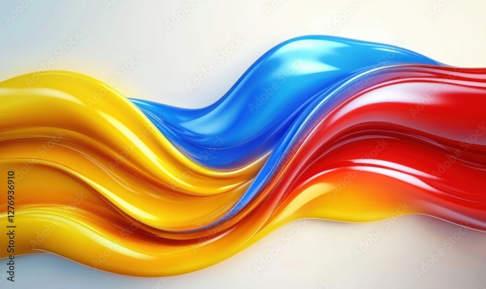 Colorful Fluid Wave Pattern Colorful Fluid Wave Pattern