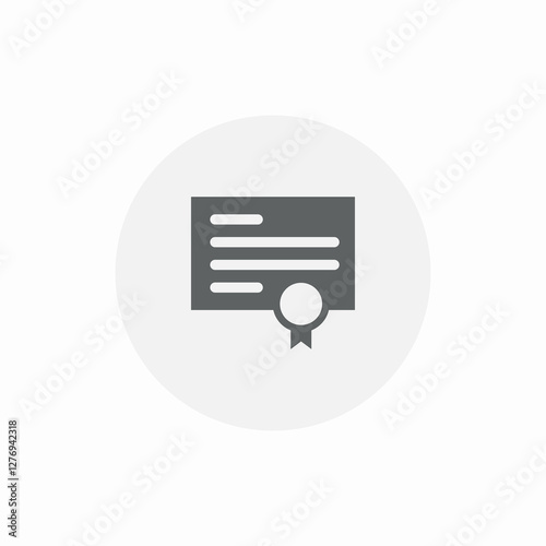 certification degree icon sign vector