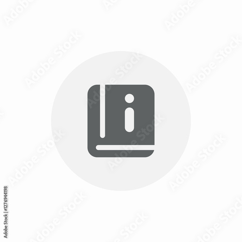 information guide book icon sign vector