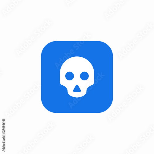 skull danger icon sign vector
