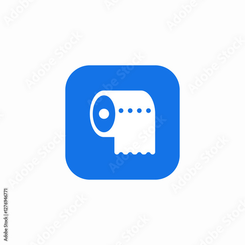 toilet paper icon sign vector