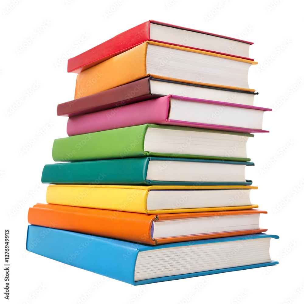 stack of books isolated on transparent background stack of books isolated on transparent background