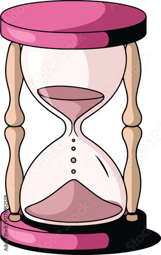 hourglass stickers time vector