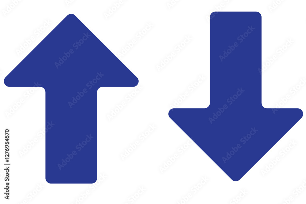 Up and down arrow. Up and down arrow vector design. symbol of blue up and down arrow icons. Up and down arrow. Up and down arrow vector design. symbol of blue up and down arrow icons.
