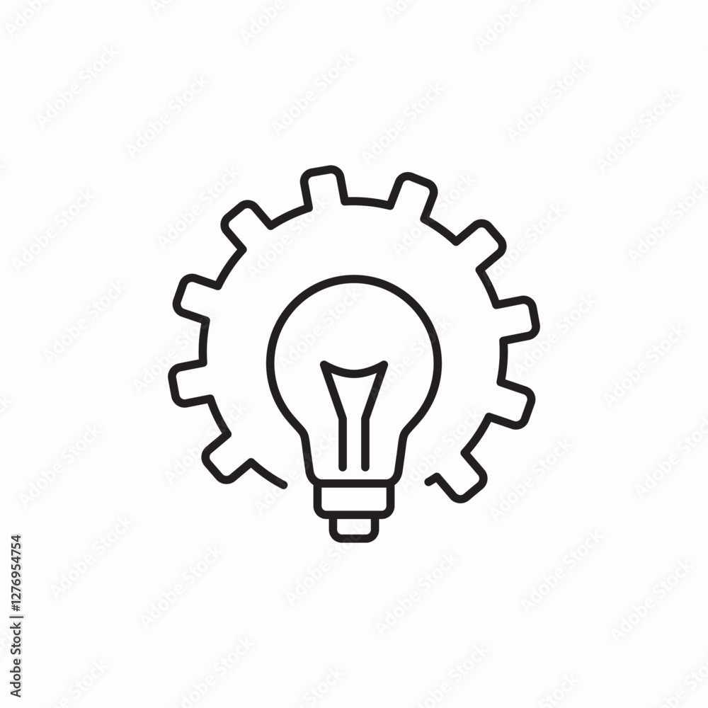 idea modification icon sign vector idea modification icon sign vector