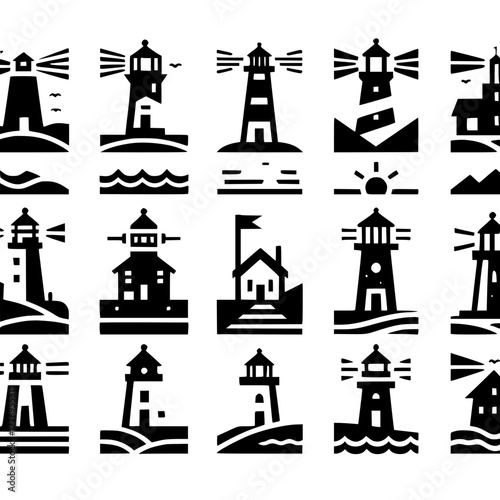 Lighthouse Icon Set
