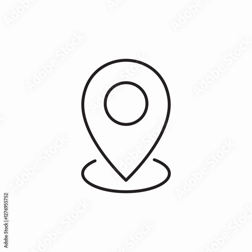 location area icon sign vector
