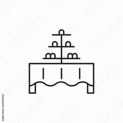 party buffet icon sign vector