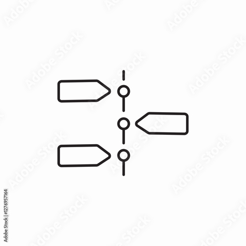 progress path icon sign vector