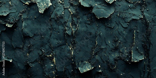 Dark teal cracked texture background photo