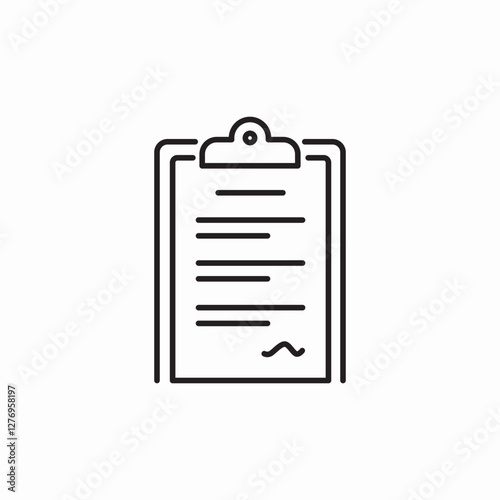 sign document icon sign vector