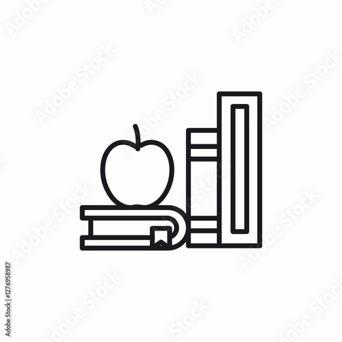 study books icon sign vector