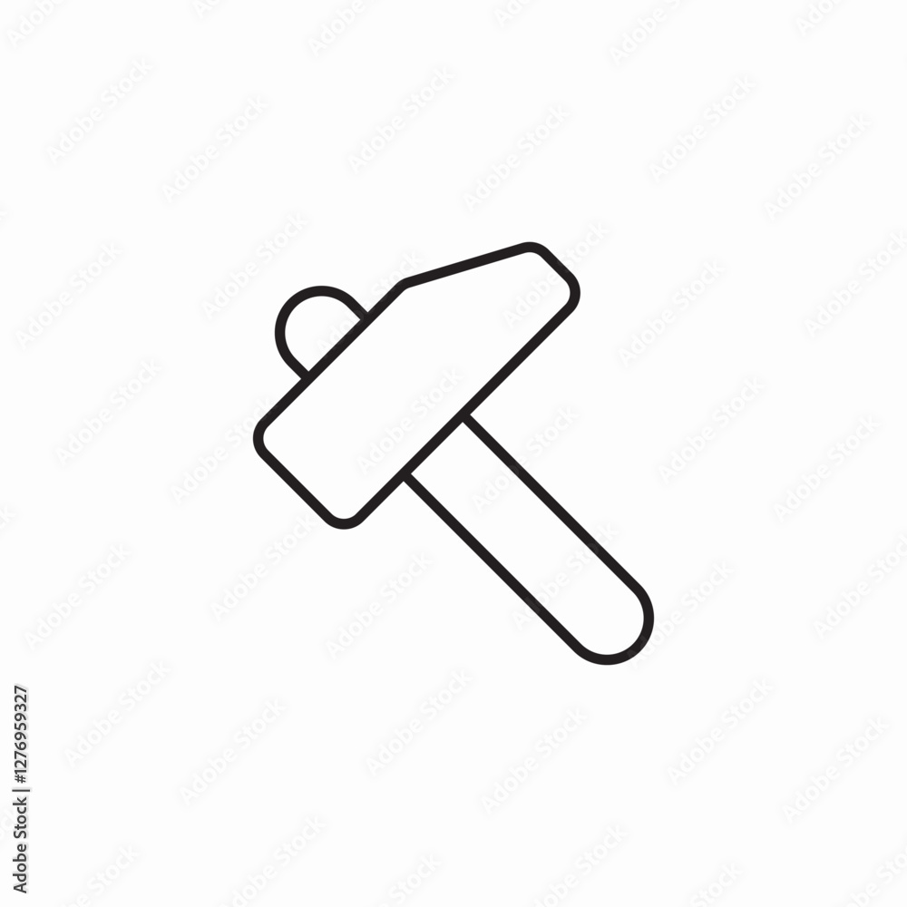 tool hammer icon sign vector tool hammer icon sign vector
