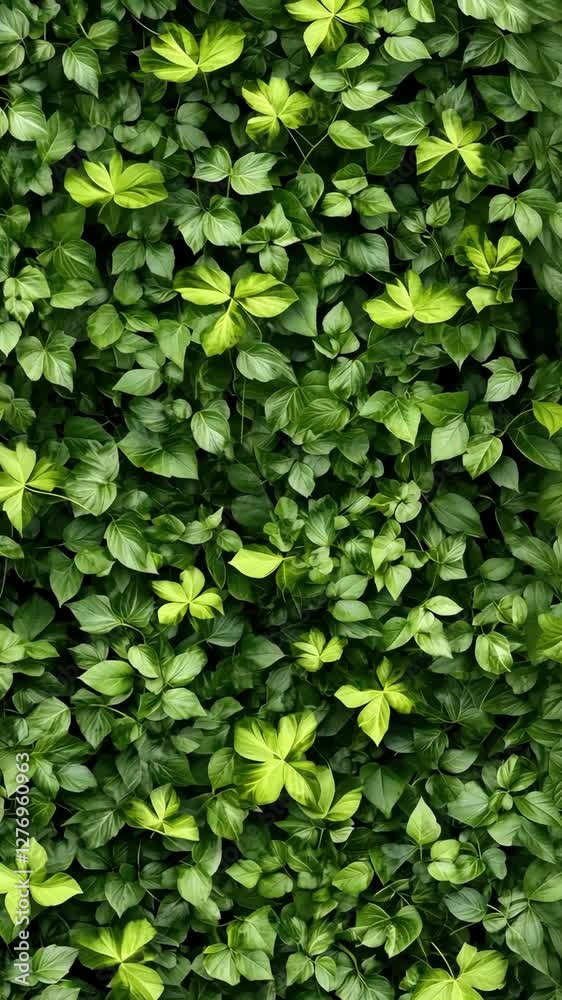 Vivid green leaves create a dense blanket on a textured background, showcasing the beauty of nature in bright daylight Vivid green leaves create a dense blanket on a textured background, showcasing the beauty of nature in bright daylight