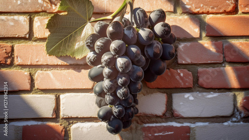 bunch of grapes on the vine