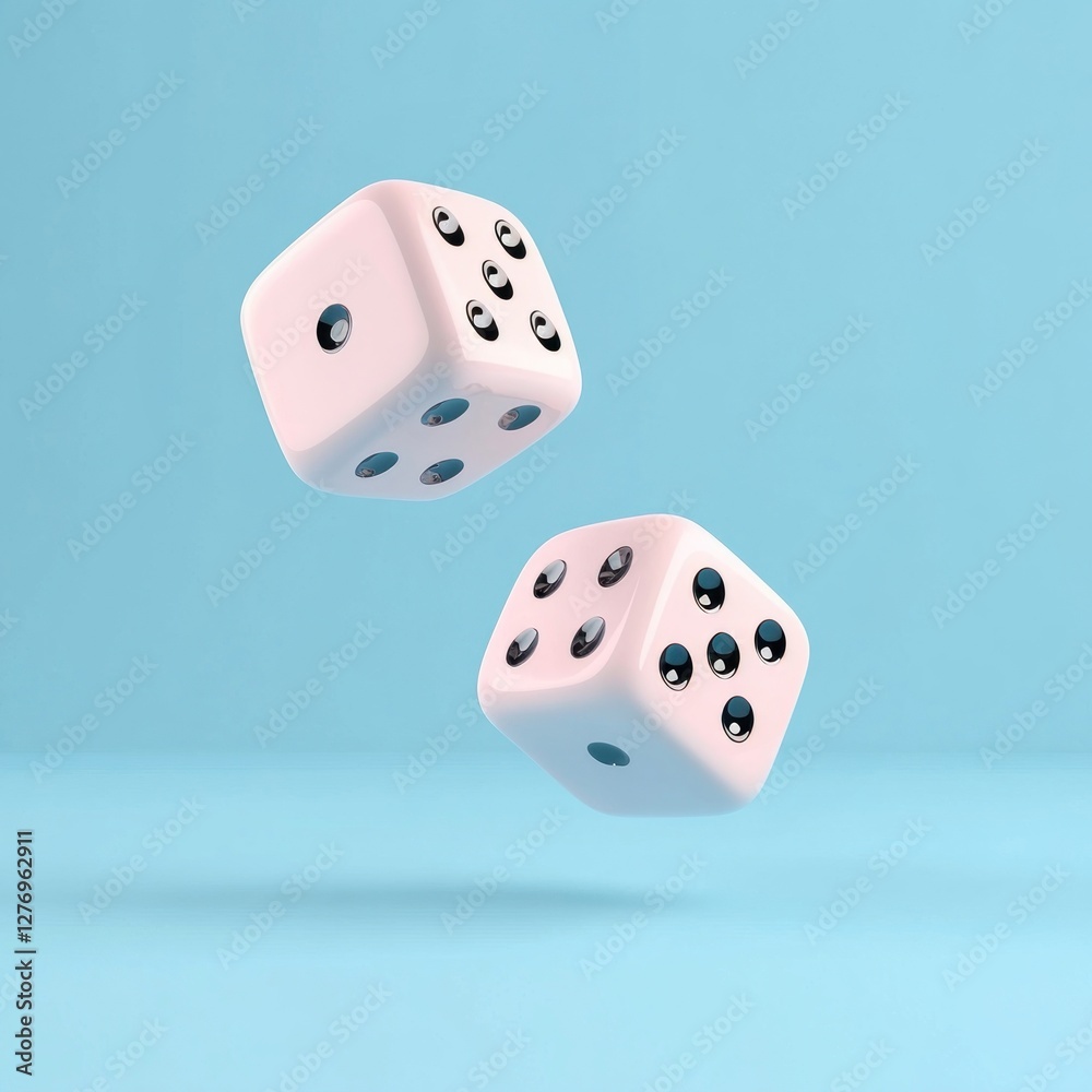 Two dices illustration background game. Two dices illustration background game.