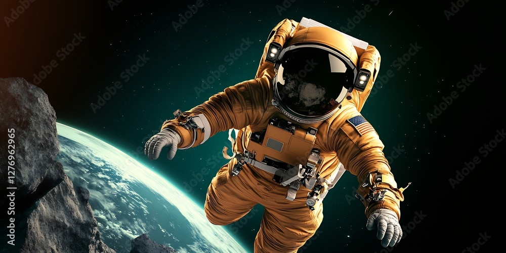 Fototapeta premium pop art astronaut