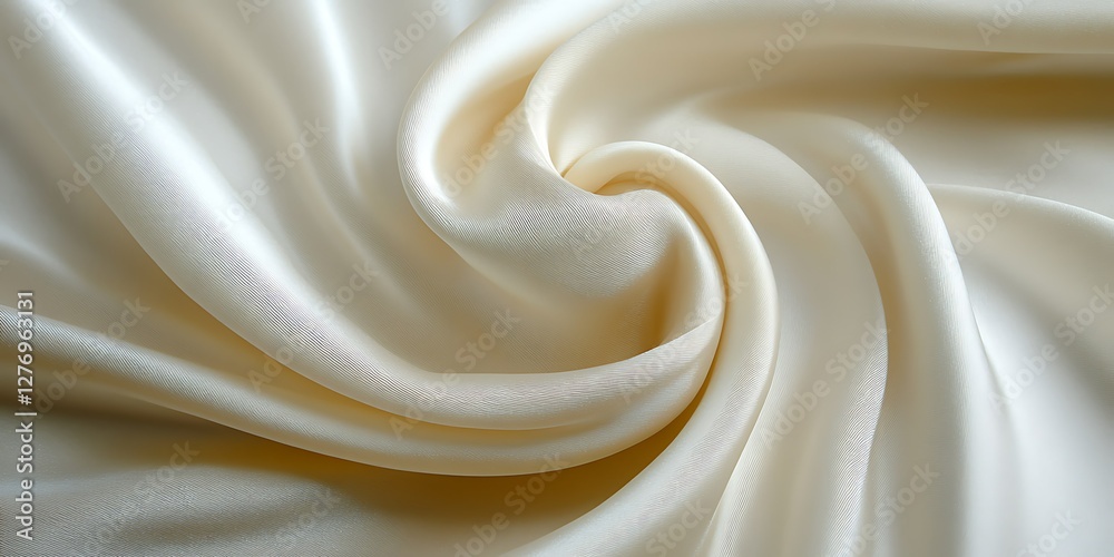 Cream Satin Fabric Texture Cream Satin Fabric Texture
