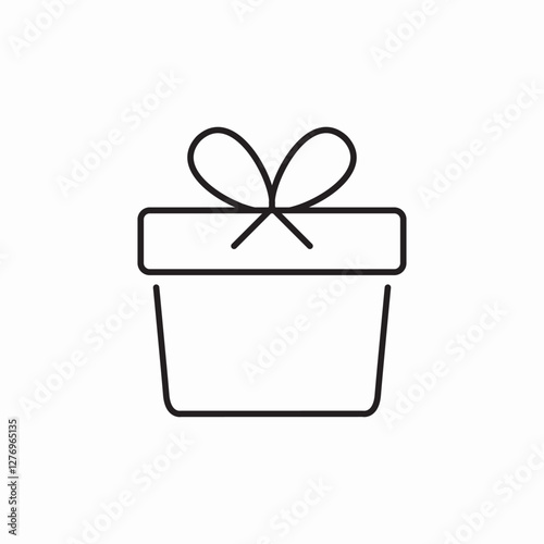 box gift icon sign vector