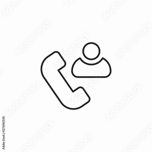 call service icon sign vector