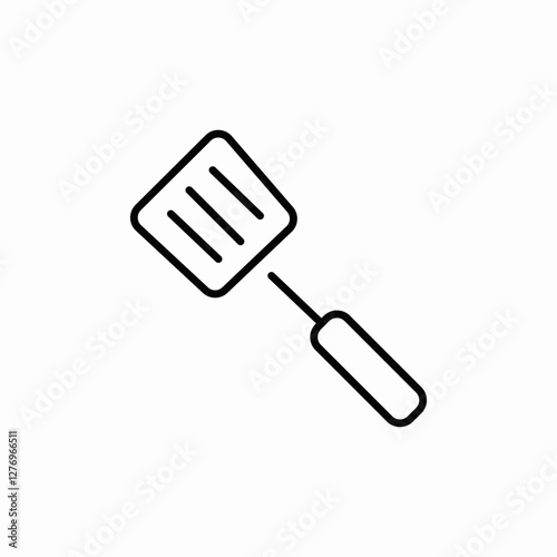 cooking spatula icon sign vector