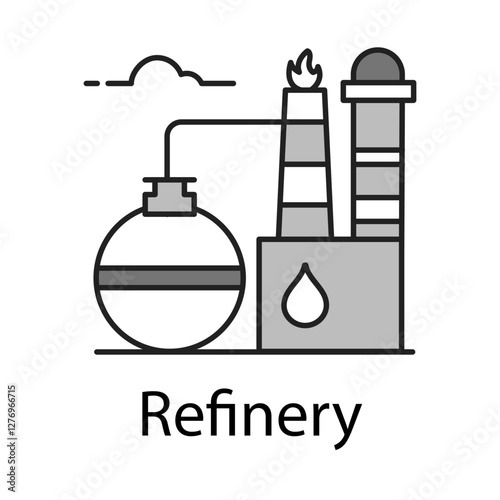 Refinery – Industrial Facility for Processing Crude Oil into Fuel