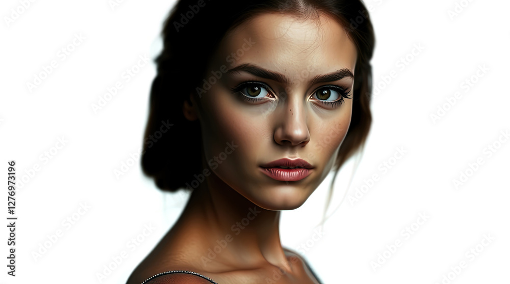 portrait of pretty young woman with freckles, fair hair, with creative modern hairstyle, isolated on white background
portrait of pretty young woman with freckles, fair hair, with creative modern hairstyle, isolated on white background