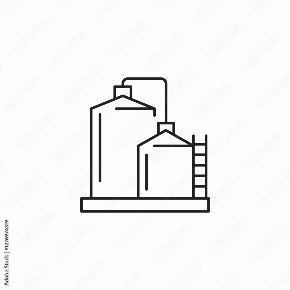 container factory icon sign vector container factory icon sign vector